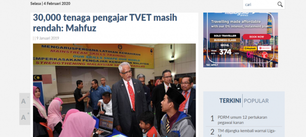 Tenaga pengajar kemahiran diperlukan