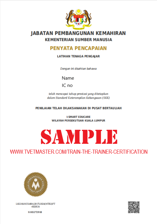 Train The Trainer Certification - NCS-TTT