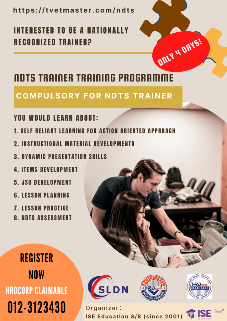 Trainer Certificate - NDTS Trainer Training Programme